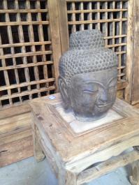 Hand Carved Stone Buddha