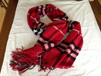Red Check Scarf
