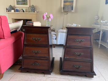 Pair of Indonesian teak chests